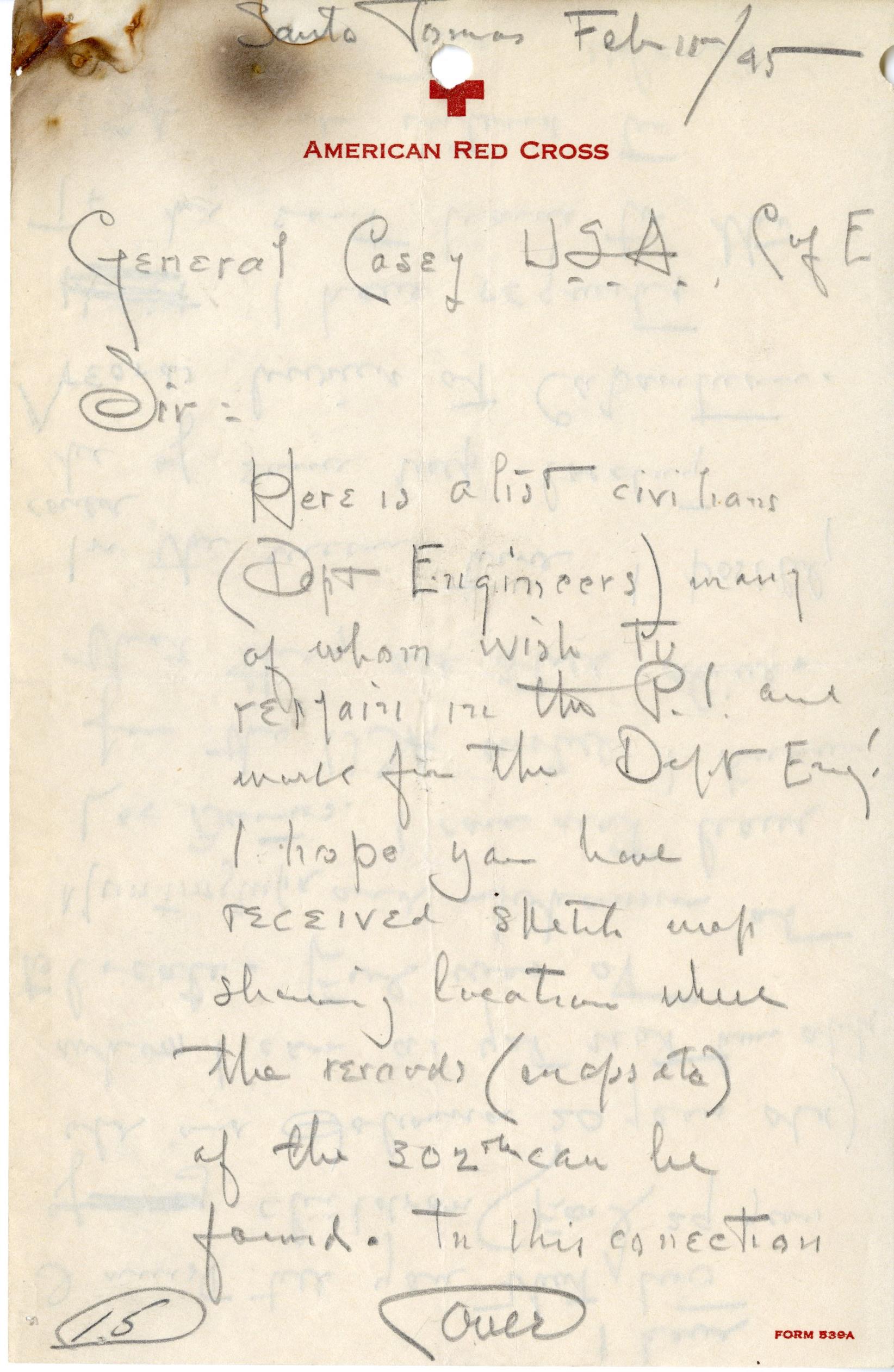 Page of a handwritten letter